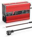 NOEIFEVO 41.4V-44.1V 2A 3A 3.5A 4A Carregador de Bateria de Chumbo-Ácido para Bateria de 36V, com Tela LCD, Ventilador de Refrigeração, Desligamento Automático (VERMELHO)