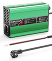 NOEIFEVO 37.8V 2A 3A 3.5A 4A Carregador de Lítio para Baterias Li-Ion Lipo 9S 33.3V, com Ventilador de Resfriamento e Desligamento Automático (VERDE)