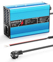 NOEIFEVO 12,6V 10A lithium-oplader til 3S 11,1V Li-Ion Lipo-batterier, køleventilator, automatisk afbrydelse (BLÅ)