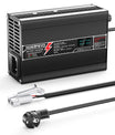 NOEIFEVO 33.6V 5A מטען ליתיום עבור סוללות 8S 29.6V Li-Ion Lipo, מאוורר קירור, כיבוי אוטומטי (שחור)