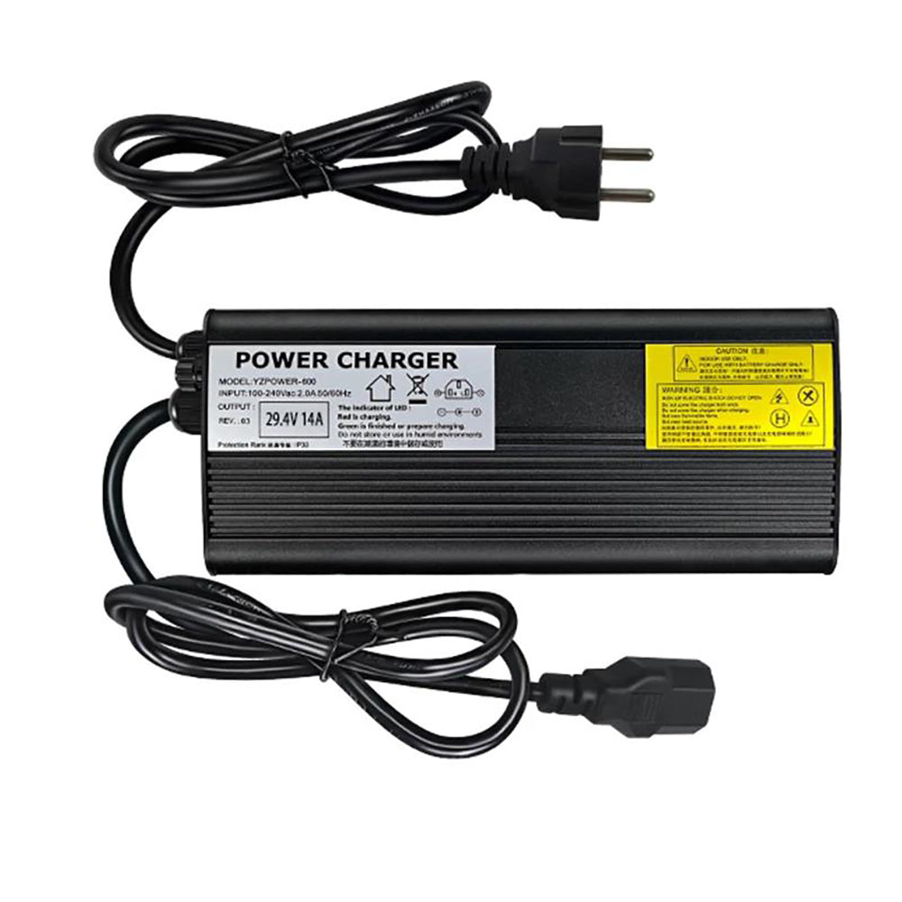 NOEIFEVO Cargador de Litio 54.6V 5A para Batería 13S 48V, Pantalla LED, Carcasa de Aluminio, Ventilador