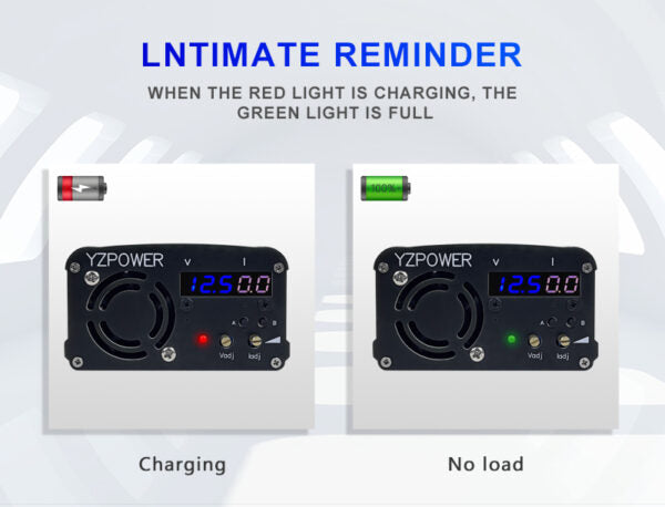 NOEIFEVO 54.6V 5A litiumladdare för 13S 48V batteri, LED-display, aluminiumhus, fläkt