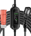 Noeifevo Typ2 Mobil EV Wallbox, 11KW 3-faset CEE16A Justerbar ladningsstyrke EV-lader, 5m/10m/15m EV-ladekabel til Model Y/3, ID.3/4/5, MG4, EX30, e-up, e-tron, Zoe og andre EV.
