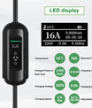 Noeifevo Type2 laddstationssats, 16A 3-fas laddare för elfordon, CEE 16A mobil EVSE väggbox med 5 meter kabel