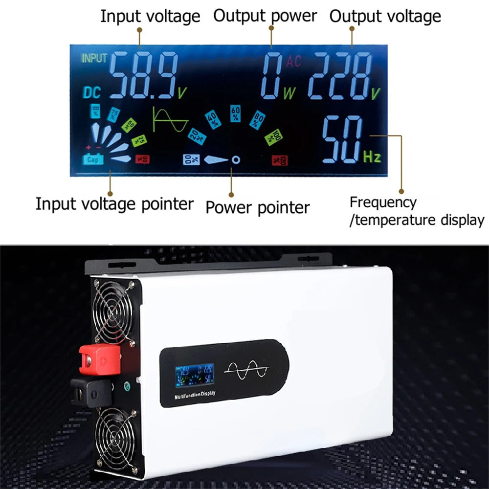 Inverter 24V till 230V Pure Sine Wave 8000W 10000W Pure Sine Wave Inverter för DC AC Converter Power Converter