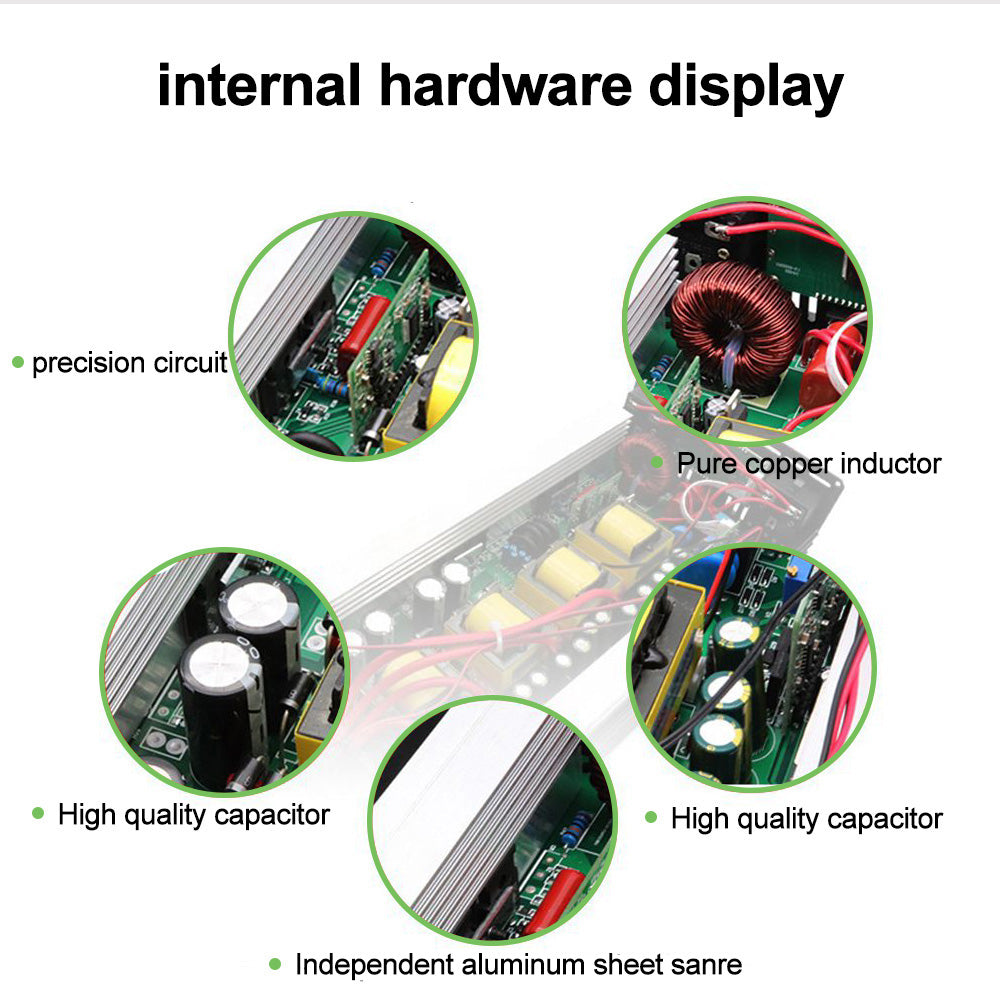 Tragbare Power 3000W 4000W 5000W 6000W 8000W Reine Sinus Welle Inverter DC 24V zu AC 110V 220V Spannung Konverter Auto Solar Inverter