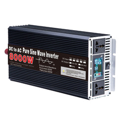 Portable Power 3000W 4000W 5000W 6000W 8000W Pure Sine Wave Inverter DC 24V to AC 110V 220V Voltage Converter Car Solar Inverter