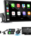 NOEIFEVO Schermo Carplay Wireless per auto con Dashcam 4K, autoradio portatile Apple Carplay & Android Auto da 9