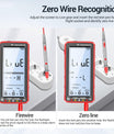 681 Multímetro digital, dispositivo de medição multifuncional, recarregável, tensão AC/DC, testador de tensão sem contato, tela LCD, testador de corrente