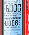 681 Multímetro digital, dispositivo de medição multifuncional, recarregável, tensão AC/DC, testador de tensão sem contato, tela LCD, testador de corrente