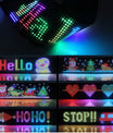NOEIFEVO bilbelysning, LED-ögon för lastbilar, programmerbar LED-rullande textdisplay för bilar och lastbilar, text, graffiti, unikt fordonsemblemljus