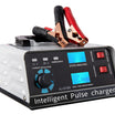 Smart batteriladdare 12V 30A / 24V 15A, bilbatteriladdare med underhållsfunktion och smart pulserande reparation för bil, lastbil, båt och motorcykel