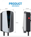 Noeifevo Q8 7KW 11KW 22KW EV Wallbox Estação de carregamento tipo 2 5M EV Power Fast Charging Cable com RFID Wifi