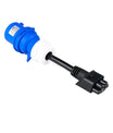 Adaptador de energia azul monofásico CEE32A, compatível com Tesla Model X, S, Y e carregador EV de segunda geração.