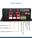 NOEIFEVO Cargador inteligente de 12 V 30 A CC a CC con amplificador, compatible con aplicación Bluetooth, para batería LiFePO4, batería de litio, plomo ácido AGM