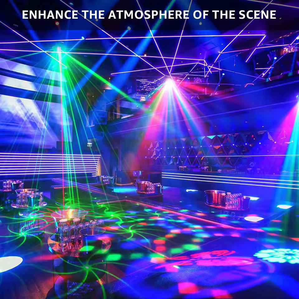 40W RGB LED Bienenauge Beam-Effektleuchte 5IN1 Disco-Kugel Färbemuster Stroboskop DJ-Licht für Disco-Party und Bühne