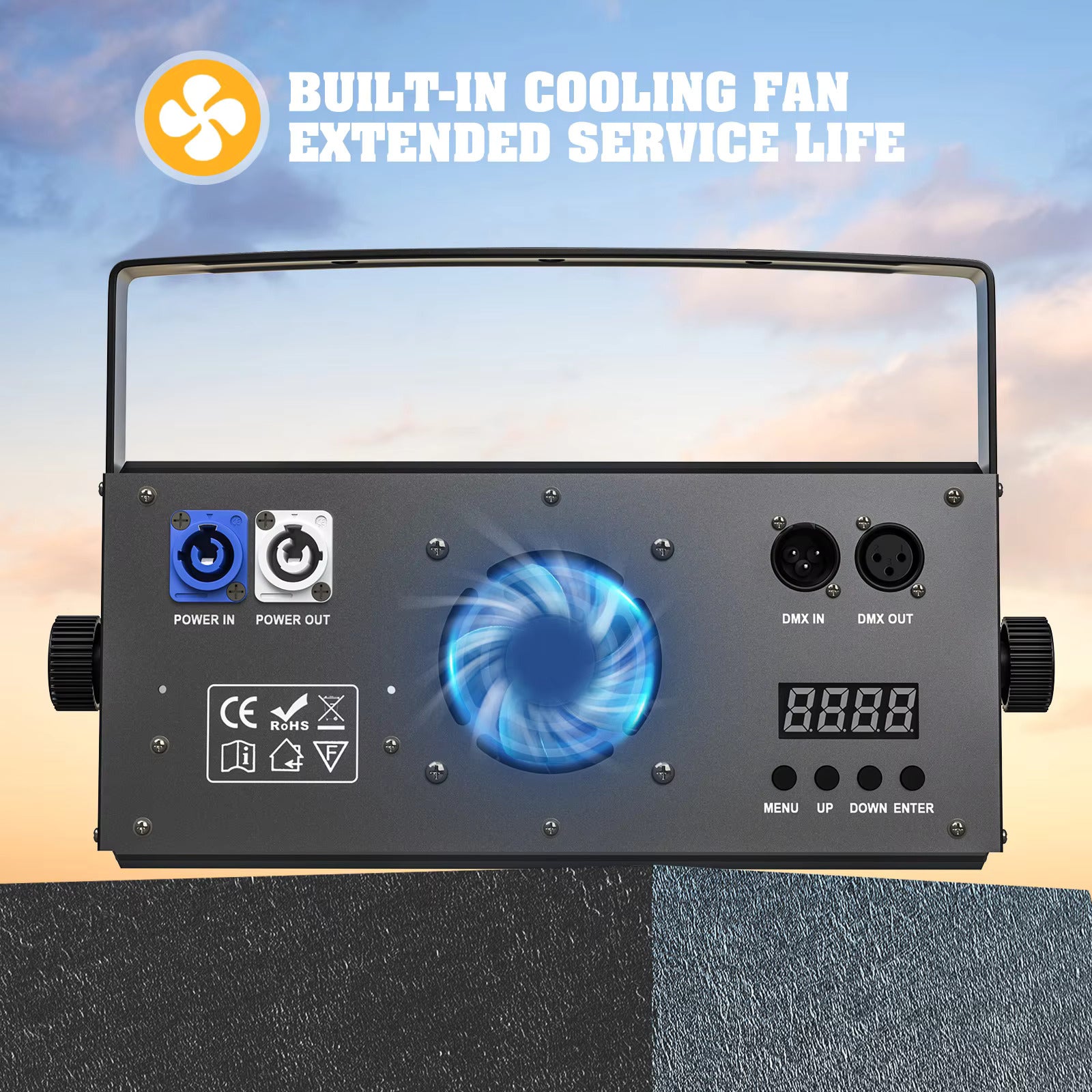 4 Stück 200W COB Par Scheinwerfer 2x100W Blinder Beleuchtung 2-Augen LED 2IN1 COB Kalt-/Warmweiß Party Bar DMX Bühnenbeleuchtung
