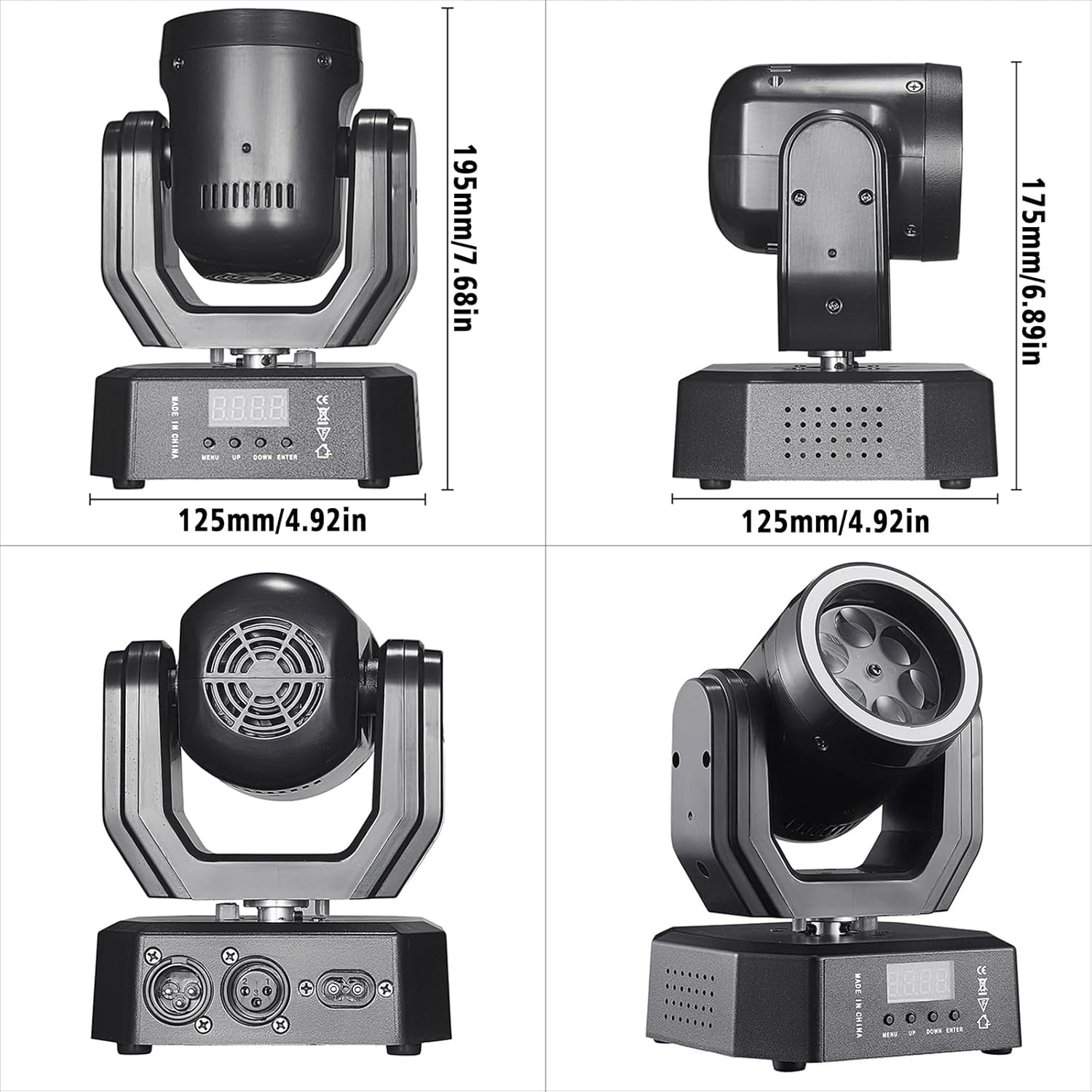 Mini 30W Partylicht Moving Head RGB DMX512 Musiksteuerung Stroboskop Bühnenstrahler für DJ Disco Party Weihnachten