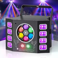 100W Bienenauge Stroboskop Bühnenstrahler 4-in-1 RGBW LED Effektlicht DMX512 DJ-Lichteffekt für Disco Party  Konzert Nachtclub