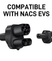 Adaptador de carregador EV NOEIFEVO CCS2 e Tipo 2 para Tesla NACS, AC 32A DC 400A, compatível com Tesla Model 3/X/Y, fabricado nos EUA, adaptador combinado CCS2, suporta carregadores CCS2 e Tipo 2