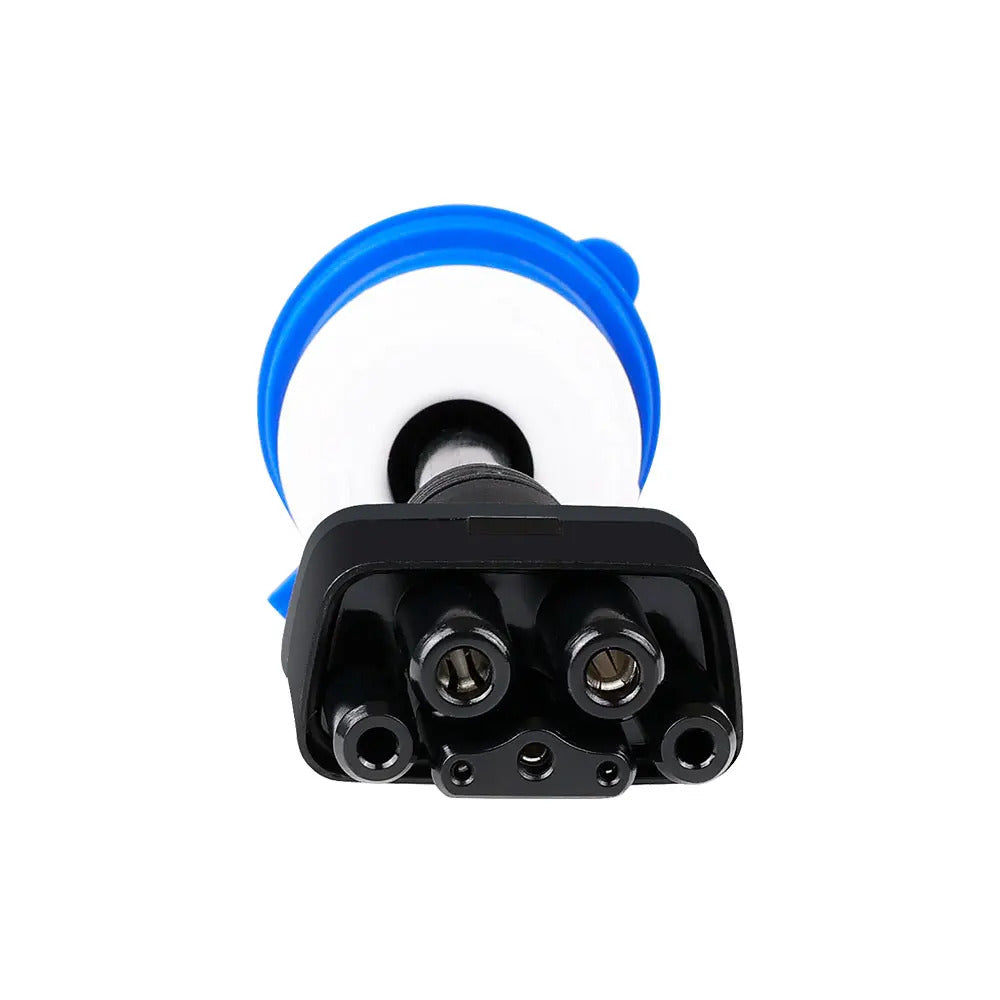 Adaptador de energia azul monofásico CEE32A, compatível com Tesla Model X, S, Y e carregador EV de segunda geração.