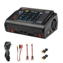 NOEIFEVO T400 Pro RC Lader Ontlader Dubbel Kanaal DC 400W AC 200W 12A voor LiHV LiFe Li-ion NiCd NiMh Pb LiPo Batterijen