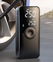 Elektrisk luftpump, batteridriven pump med 150 PSI, förinställt däcktryck för bil/motorcykel/cykel/boll, uppumpning med en knapp och automatisk stopp, cykelpump med LED-ljus och powerbank