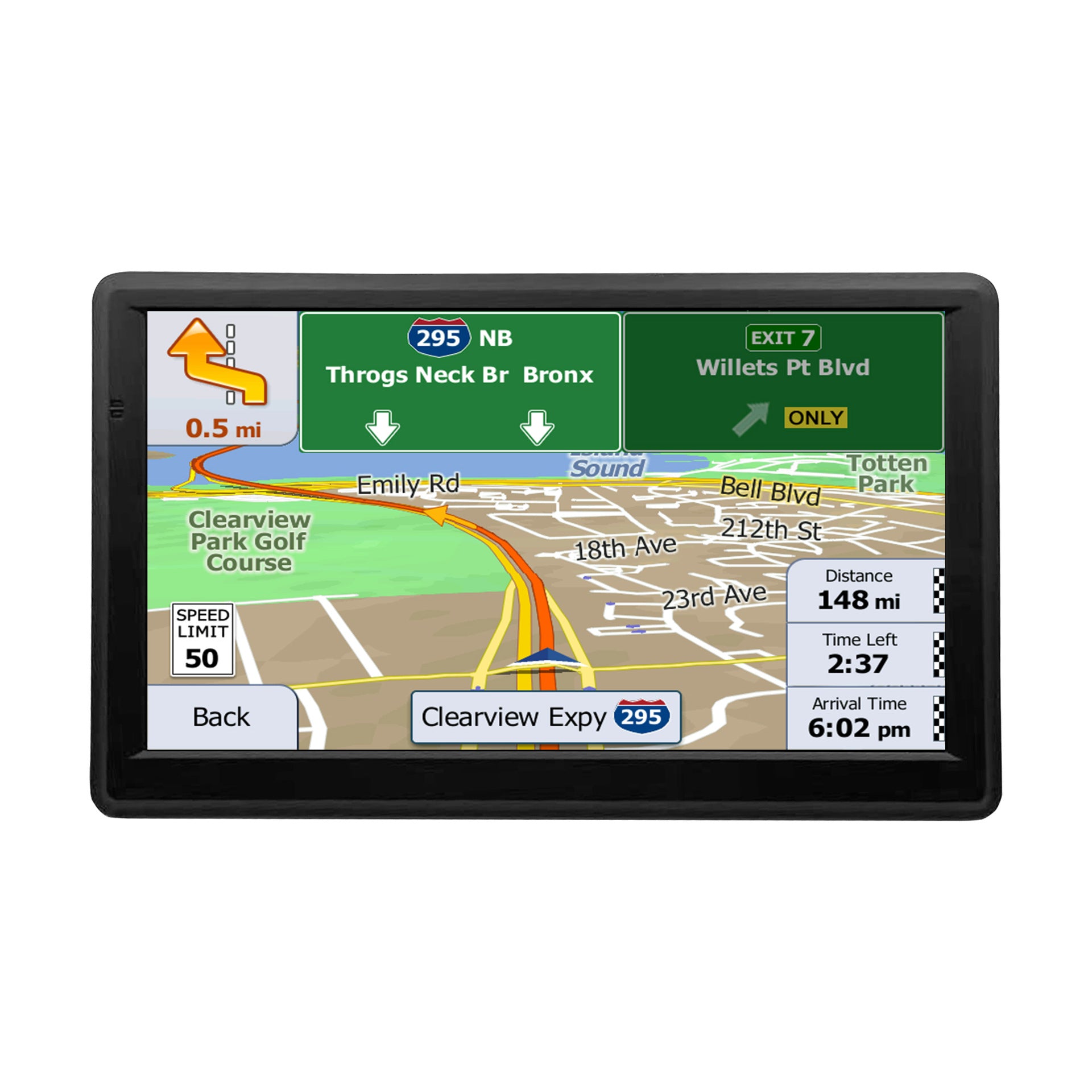 NOEIFEVO X20 GPS Navigation, 7 Zoll Touchscreen mit Europa-Karten, 8GB 256MB, mehrsprachig, Unterstützung FM, für PKWs/Transporter/LKWs