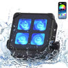 40W wasserdichter LED-PAR-Scheinwerfer (4x10W RGBWA+UV) mit integriertem Akku und DMX-Steuerung für DJs und Discos