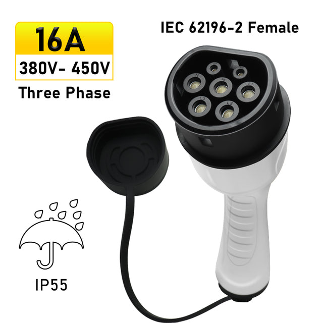 Carregador de veículos eléctricos Noeifevo, ficha de tomada tipo 2, 16A /32A, 1Fase/ 3Fases, conector de carregamento IEC 62196